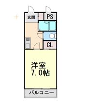 HU岩屋ハイツの間取り画像