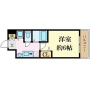 プレサンス神戸裁判所前デリシアの間取り画像