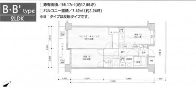 プライムアーバン目黒リバーフロントの間取り画像