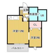 メリディアン名取の間取り画像