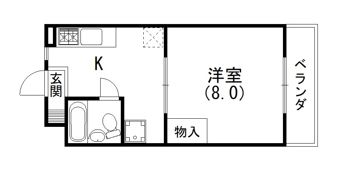マンションシマノⅡの間取り画像