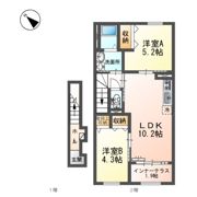 (仮称)豊中市刀根山新築アパートの間取り画像