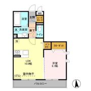 ゼピュロス学園の森J棟の間取り画像