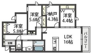 GRANDSTEADY桜の町の間取り画像