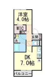 長興寺コーポの間取り画像