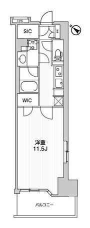 WORVE横浜伊勢佐木町の間取り画像