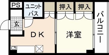 グレース天満町の間取り画像