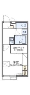 レオパレスパル北方Ⅲの間取り画像