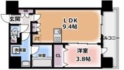 アーバネックス江坂広芝の間取り画像