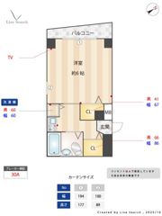 ラムール西舞子の間取り画像