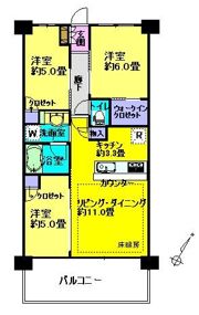 Brillia City 石神井公園 ATLAS 8号棟の間取り画像