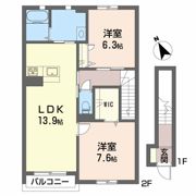 ガルテンMASAKI B棟の間取り画像