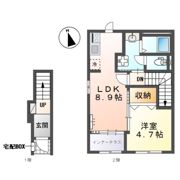仮）川越市小ヶ谷アパート新築工事の間取り画像