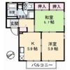 ディアスすぎB棟の間取り画像