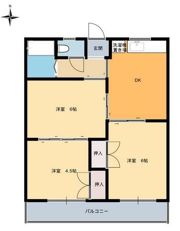 南部ハイツの間取り画像