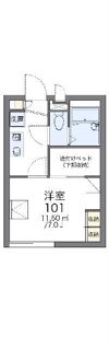 レオパレスマ メゾンの間取り画像