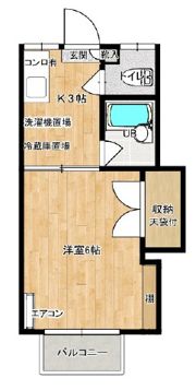 パラシオンNの間取り画像