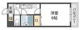 クロシオハイツⅤの間取り画像