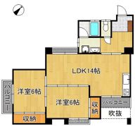 ヴェーチェル小倉北の間取り画像