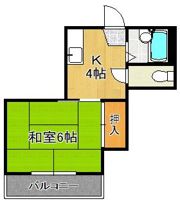 シャトレ東新町の間取り画像