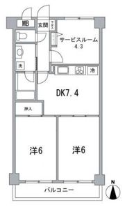 グリーンプラザ深川常盤の間取り画像