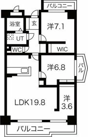 茶屋ヶ坂プログレスの間取り画像