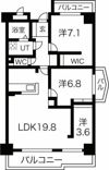 茶屋ヶ坂プログレスの間取り画像