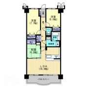 サントノーレ高松中央弐番館の間取り画像