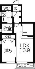 エスポワール三山の間取り画像