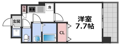 S-RESIDENCE緑橋駅前の間取り画像
