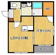 BRAVE BASE 神正町 A棟の間取り画像