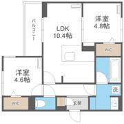 アーバン デライト桜川の間取り画像