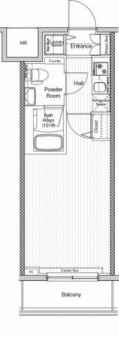 VERXEED阪東橋MAXIVの間取り画像