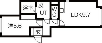 パワービル千歳駅前の間取り画像