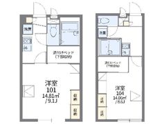 レオパレス本牧満坂の間取り画像