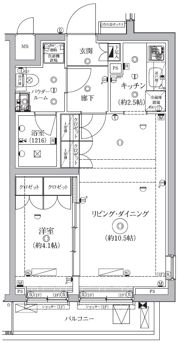 セジョリ鵜の木の間取り画像