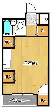 パレス小倉の間取り画像