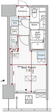 パークアクシス市川の間取り画像