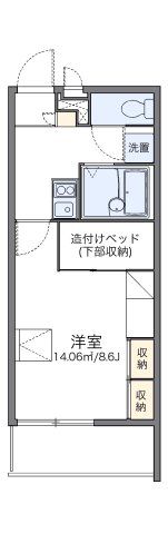 レオパレスよしけんⅢの間取り画像