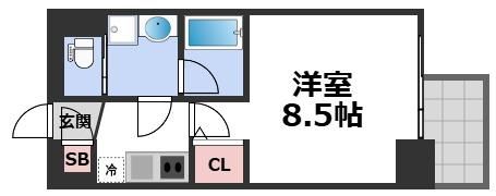 コンフォリア・リヴ大阪本町の間取り画像