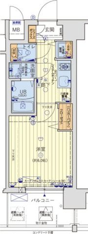 レオンコンフォート玉造の間取り画像