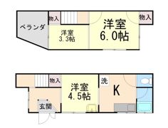 春日町3丁目テラスハウスの間取り画像