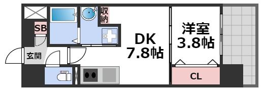 Dimora難波の間取り画像