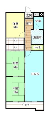 ヒルトンブルーの間取り画像