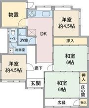 瀬戸市窯元町貸家の間取り画像