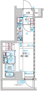 GENOVIA南鳩ヶ谷の間取り画像