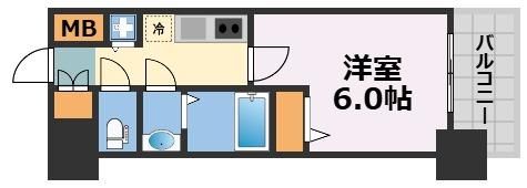 アドバンス難波南ワイズの間取り画像