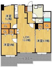 ニューサンリバー12番館の間取り画像