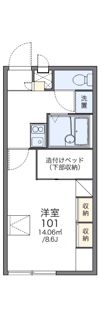 レオパレスシャトーBの間取り画像