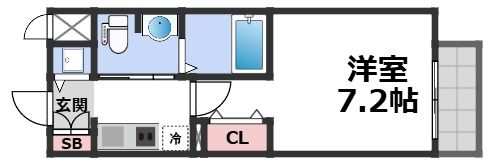 グランルージュ中之島南の間取り画像